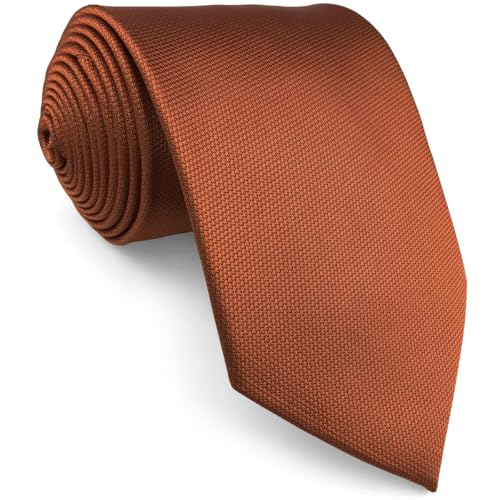 Shlax&Wing Hochzeit Neu Herren Krawatte Seide Einfarbig Orange Extra lang von S&W SHLAX&WING