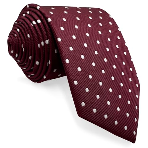 Shlax&Wing Rot Punkte Maroon Hochzeit Mehrfarbig Männer's Krawatte Fashion Dünne Shlax&Wing Rot Punkte Maroon Hochzeit Mehrfarbig Männer's Krawatte Fashion Dünne von S&W SHLAX&WING