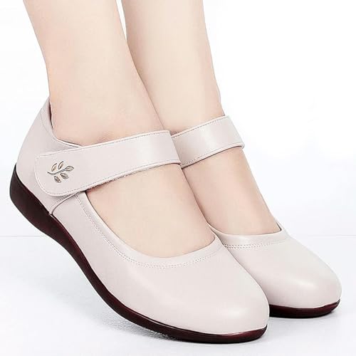 2024 Neue Flache Schuhe mit Weichen Sohlen für Frauen Schwarz Ankle Strap Casual Schuhe für Frauen Bequeme Flache Mund Frauen Schuhe von S8DOCFAF