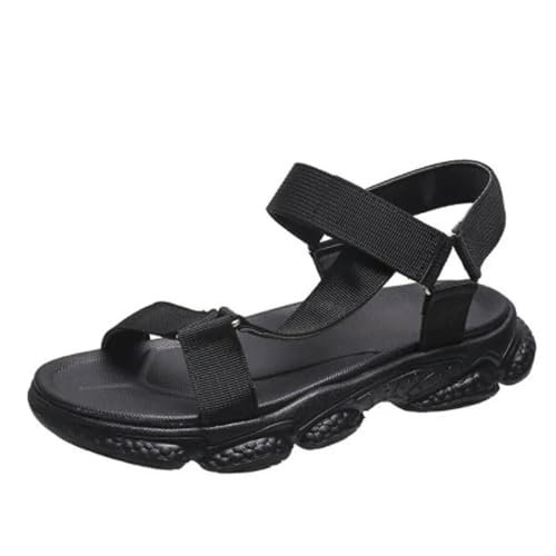 S8DOCFAF Bunte Strandsandalen mit Keilabsatz, Sommer-Damenmode, atmungsaktiv, große Größe, Schuhe mit weichen Sohlen, Hausschuhe mit dicken Sohlen, große Größe von S8DOCFAF