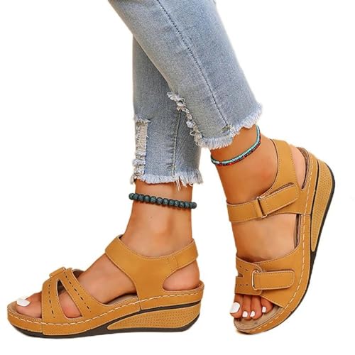 S8DOCFAF Sandalen Damen High Heel Sandalen Low Top Sandalen Sommerschuhe Damen Sandalen Absatzschuhe Damenschuhe von S8DOCFAF