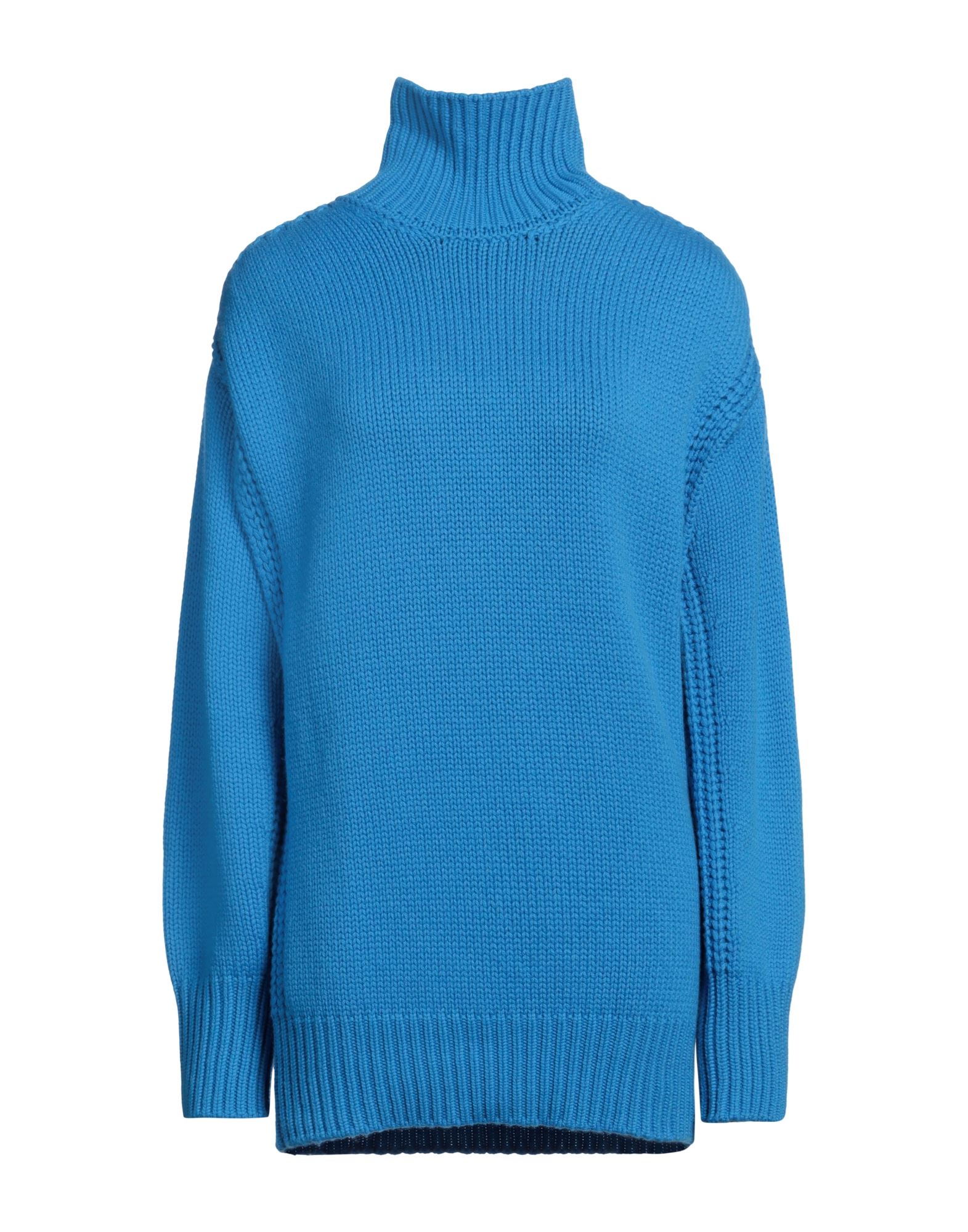 SA SU PHI Rollkragenpullover Damen Azurblau von SA SU PHI