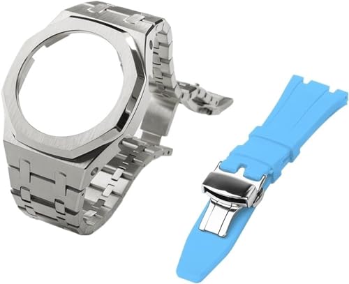 SAAWEE Gen 5 Metall-Uhrengehäuse, Lünette und Fluorkautschuk-Uhrenarmband, Kombinationsset, für GA2100, GA2110, GAB2100, GM2100, Mod Kit für Watch Full, GM-2100, Achat von SAAWEE