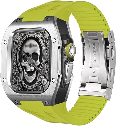 SAAWEE Robustes Titangehäuse, 49 mm, Fluorkautschuk, Ersatzzubehör, für Apple Watch Ultra 2, 49 mm, Gummi-Sportuhr-Lünette, Gehäuse, Schnalle, Modifikationsset, For 49mm, Achat von SAAWEE