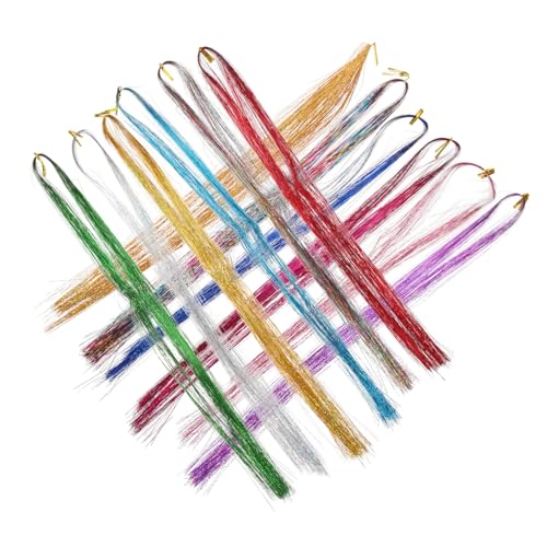 SAFIGLE 1Satz Haarlasten Mit Farbigen Glitzer Haarsträhnen Lang Häkelnadel Perlenwerkzeug Und Micro Ringen Für Hochzeiten Partys Und Besondere Anlässe SAFIGLE 1Satz Haarlasten Mit Farbigen Glitzer Haarsträhnen Lang Häkelnadel Perlenwerkzeug Und Micro Ringen Für Hochzeiten Partys Und Besondere Anlässe von SAFIGLE