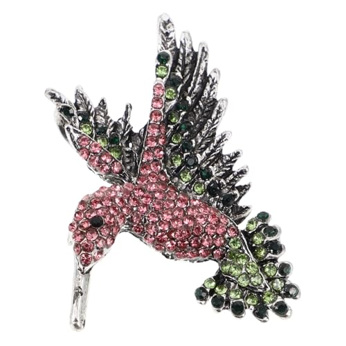 SAFIGLE 1Stk eingelegte Diamantbrosche modeschmuck hüftschmuck Mode Schmuck broschen Edelstein-Revers Mädchenschmuck Vogel Brosche Vogel Brustnadel Kleid Geschenk Männer und Frauen Rosa von SAFIGLE