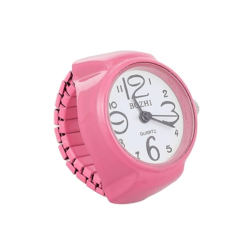 SAFIGLE 1Stk Mini-Uhrenring Mitarbeiter Geschenke mitarbeitergeschenke Herren-Digitaluhr Mini Watch Ring Weihnachtssto Damenuhr modischer Uhrenring beiläufig Ringuhr Schmuck Fall Kind Rosa von SAFIGLE