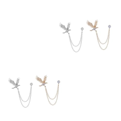 SAFIGLE 2 Sätze Adler Quastenbrosche Geflügelt Männer Für Zubehör Herren Trachtenbrosche Men Accessories Party Brosche Kleidung Brosche Hemdabzeichen Kragenclip Strasssteine 2 Stücke * 2 SAFIGLE 2 Sätze Adler Quastenbrosche Geflügelt Männer Für Zubehör Herren Trachtenbrosche Men Accessories Party Brosche Kleidung Brosche Hemdabzeichen Kragenclip Strasssteine 2 Stücke * 2 von SAFIGLE