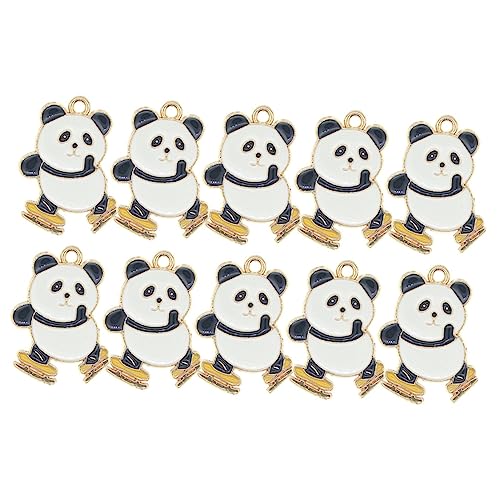 SAFIGLE 20 Stück Panda-Legierungsanhänger Armband Schlüsselanhänger Exquisiter Anhänger Sportperlen Paar-Schmuck Schlüssel-Vorrat Taschenanhänger Geschenk von SAFIGLE