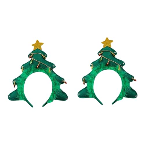 SAFIGLE 2St ,,,, Weihnachtsbaum-Stirnband Haarband für die Weihnachtsfeier christmas-decorations christmas decoations weihnachtsdeko Weihnachts-Haarschmuck Stoff SAFIGLE 2St ,,,, Weihnachtsbaum-Stirnband Haarband für die Weihnachtsfeier christmas-decorations christmas decoations weihnachtsdeko Weihnachts-Haarschmuck Stoff von SAFIGLE