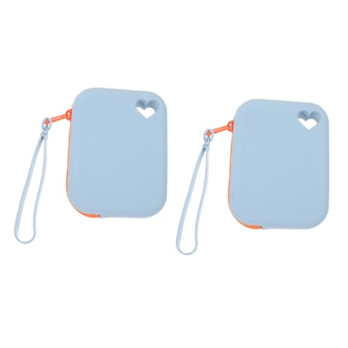 SAFIGLE 2St Aufbewahrungstasche aus Silikon speicherkarten Tasche Organizer Handtasche Organizer Bag aufbewahrungsbeutel Organizer Pouch Kabelbehälter Digitale Tasche Kieselgel Sky-Blue SAFIGLE 2St Aufbewahrungstasche aus Silikon speicherkarten Tasche Organizer Handtasche Organizer Bag aufbewahrungsbeutel Organizer Pouch Kabelbehälter Digitale Tasche Kieselgel Sky-Blue von SAFIGLE
