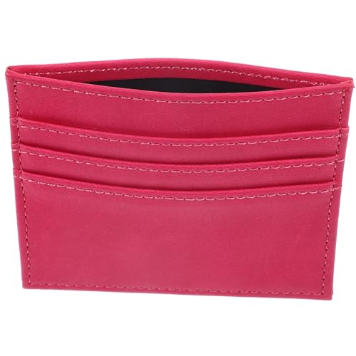 SAFIGLE 2st Karteninhaber Für Männer Und Frauen Herrenbrieftasche Brieftasche Für Karten Für Frauen Slots-Brieftasche Kartenetuis Für Damen Geldbörse Litschi-Muster Pu-Leder Mann Rosa von SAFIGLE