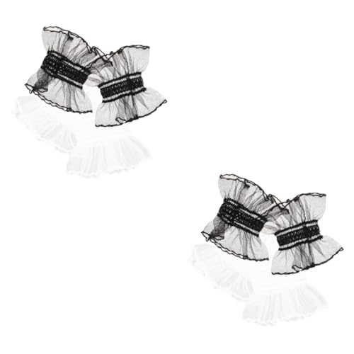 SAFIGLE 4 Paare Spitzenärmel Armstulpen für Damen fingerlose handschuhe für damen Dekorative Handgelenk-Manschetten Dekorative Handgelenk-Ärmel Lolita-Accessoires Kostümzubehör SAFIGLE 4 Paare Spitzenärmel Armstulpen für Damen fingerlose handschuhe für damen Dekorative Handgelenk-Manschetten Dekorative Handgelenk-Ärmel Lolita-Accessoires Kostümzubehör von SAFIGLE