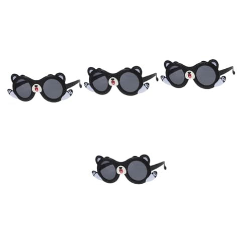 SAFIGLE 4 Stück Welpen Sonnenbrille Kinder Sonnenbrille Modische Sonnenbrille Cartoon Sonnenbrille Outdoor Sonnenbrille Persönlichkeitsbrille Festival Zubehör Brille Dekor von SAFIGLE