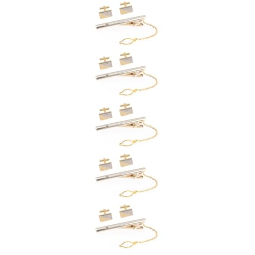 SAFIGLE 5 Sätze Manschettenknöpfe Mit Krawattennadel Krawattenclips Für Männer Schlüssel Krawattenstangen Für Männer Krawattenklammer Für Männer Krawattennadel Für Hemd Legierung Golden SAFIGLE 5 Sätze Manschettenknöpfe Mit Krawattennadel Krawattenclips Für Männer Schlüssel Krawattenstangen Für Männer Krawattenklammer Für Männer Krawattennadel Für Hemd Legierung Golden von SAFIGLE