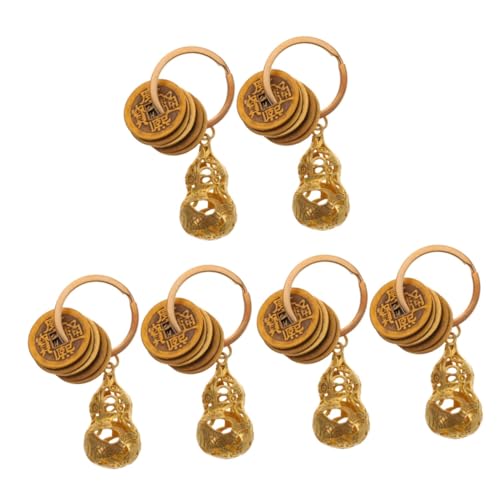 SAFIGLE 6stücke Gourd Münzen Schlüsselanhänger Reinem Kupfer Und Symbol Für Handgefertigte Feng Shui Schlüsselanhänger Für Auto Und Zuhause Als Dekoration SAFIGLE 6stücke Gourd Münzen Schlüsselanhänger Reinem Kupfer Und Symbol Für Handgefertigte Feng Shui Schlüsselanhänger Für Auto Und Zuhause Als Dekoration von SAFIGLE