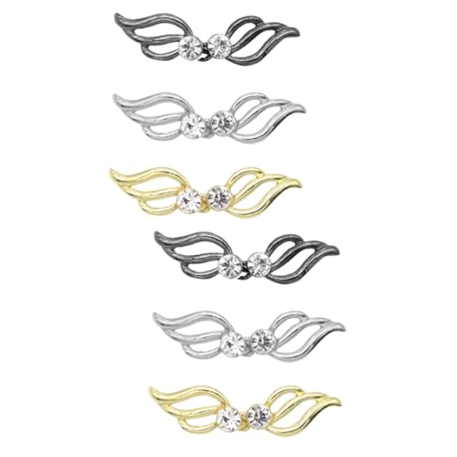 SAFIGLE 6 Stk Kleiderschnalle clips für jacken kostüm accessoires Damen Cardigan-Clips aus Diamant-Schal-Verbindungsschnallen kragen verbindung schnallen Strasssteine Zubehör von SAFIGLE