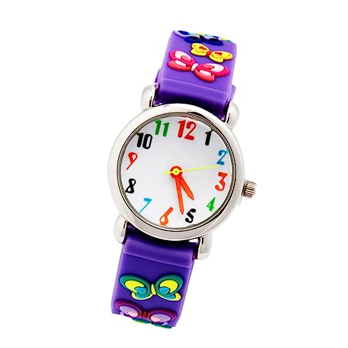 SAFIGLE 3D-Uhren Mädchen sehen Coole Uhren für Jungs Quarzuhr für Kinder Sportuhr für kleine Mädchen Kinder Digitaluhr kinderuhren Armbanduhr Sportuhren Anschauen Gurt Student Violett von SAFIGLE
