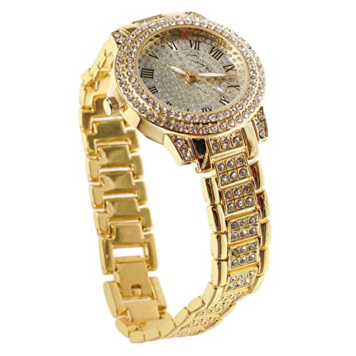 SAFIGLE Volldiamantuhr Lässige Uhr Exquisite Herrenuhr Stilvolle Uhr Für Herren Geschenkuhr Diamant Armbanduhr Einzigartige Armbanduhr Geschäftsleute Armbanduhr Uhr Mit Zartem von SAFIGLE