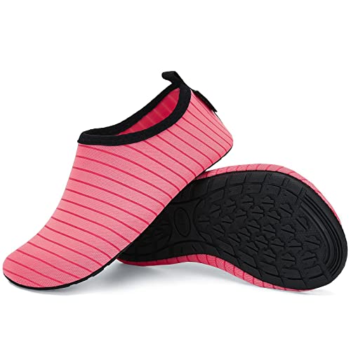 SAGUARO Hausschuhe Leichte Cozy Slipper rutschfest Pantoffeln Herrenhausschuhe Damen Herren,Rosa,42/43 EU von SAGUARO