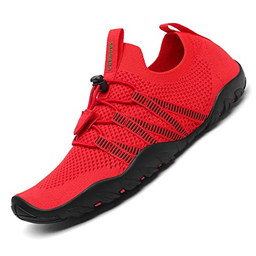 SAGUARO Sommer Badeschuhe Herren Schnell Trocknend Wasserschuhe Damen Fitness Hallenschuhe Red 37 EU von SAGUARO