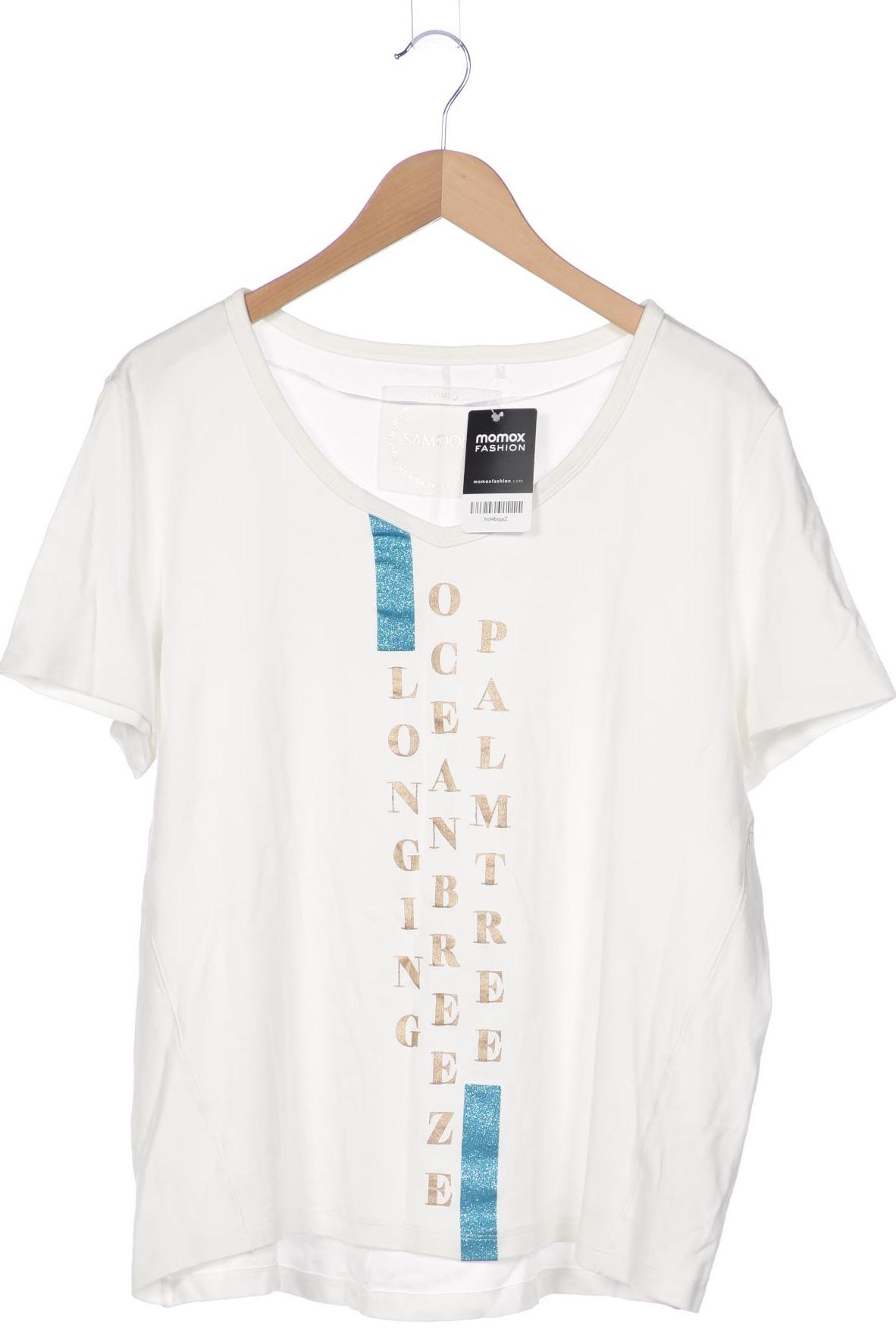 Samoon by Gerry Weber Damen T-Shirt, weiß, Gr. 46 von SAMOON by Gerry Weber