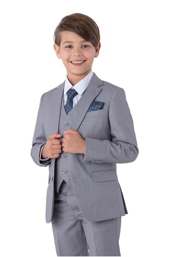 SANDER STELLAN Festlicher Kinder Anzug Jungen Hochzeit Anzug Kommunionanzug 6-teilig hellgrau 152 SANDER STELLAN Festlicher Kinder Anzug Jungen Hochzeit Anzug Kommunionanzug 6-teilig hellgrau 152 von SANDER STELLAN