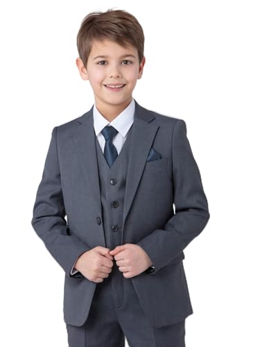 SANDER STELLAN Festlicher Kinderanzug Jungen Anzug Kommunionanzug 6-teilig grau 134 SANDER STELLAN Festlicher Kinderanzug Jungen Anzug Kommunionanzug 6-teilig grau 134 von SANDER STELLAN
