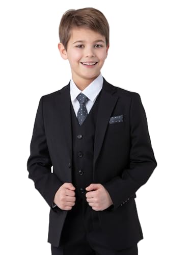 SANDER STELLAN Festlicher Kinderanzug Kommunionanzug Jungen Anzug 6-teilig Schwarz 164 SANDER STELLAN Festlicher Kinderanzug Kommunionanzug Jungen Anzug 6-teilig Schwarz 164 von SANDER STELLAN