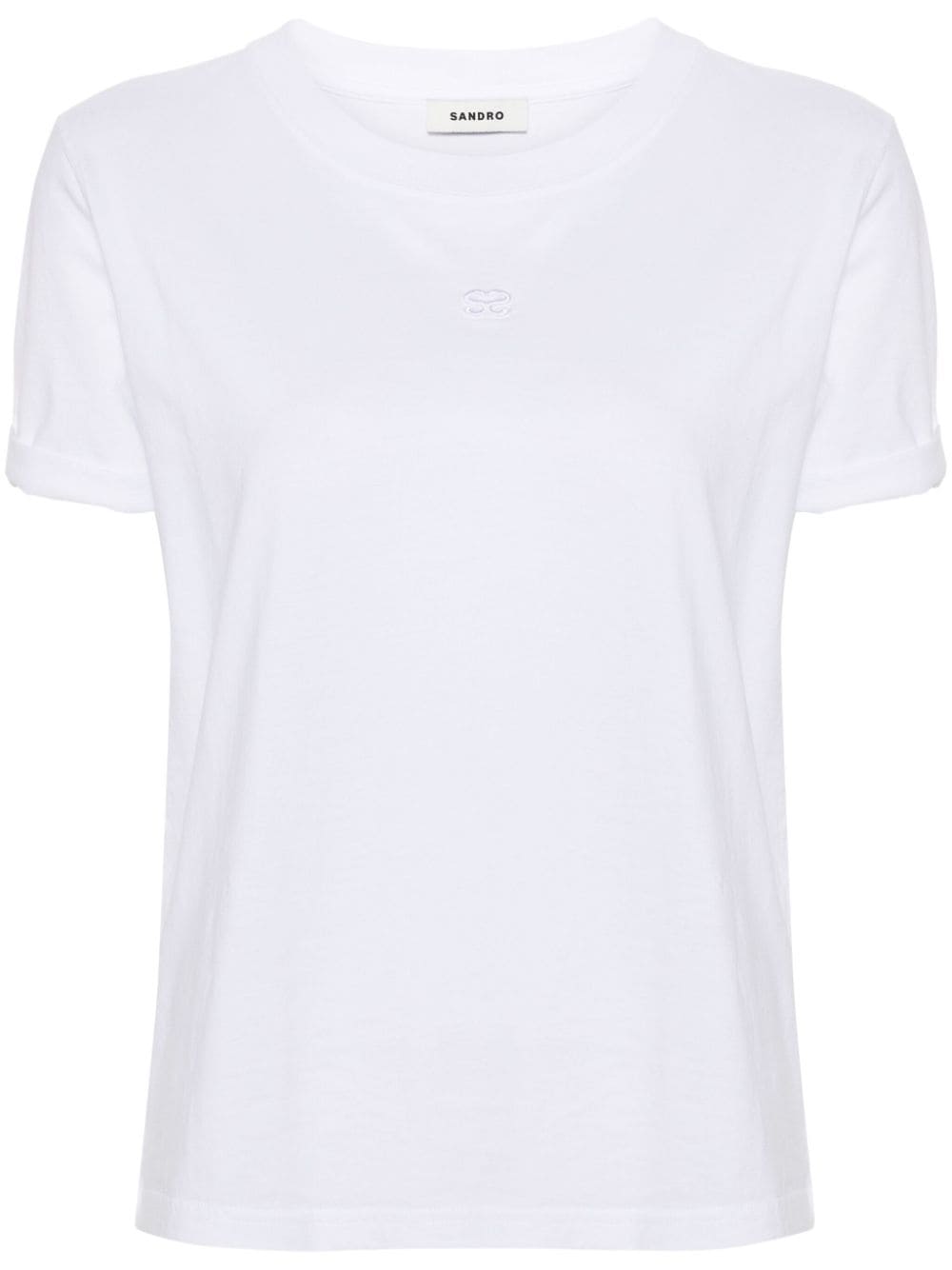 SANDRO T-Shirt mit Logo-Stickerei - Weiß von SANDRO