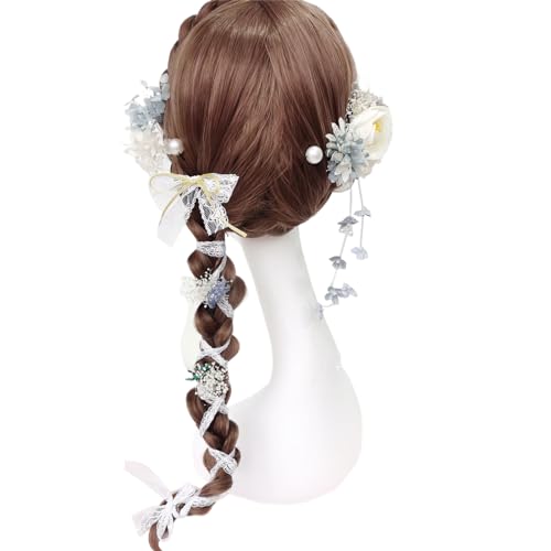 Haarnadeln aus Temperament, bunte Blume, chinesische Frühlings-Haarnadel, Hochzeitshaarschmuck für Damen, langes Haar, Blumenform, Haarspangen für den Alltag, große, elegante Haarspangen für Damen, 11 von SANRLO