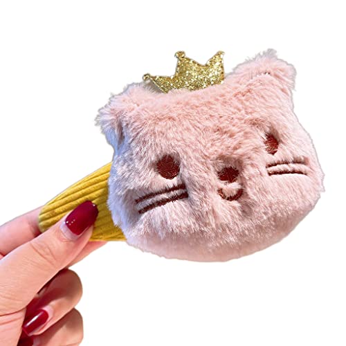 SANRLO Haarspangen, Stirnbänder, Haar-Accessoires für Damen, elastisches Stofftier für Kopf, Haarseil, Cartoon-Kätzchen-Haarbänder, Plüsch für Katze, Haarspange, handgefertigt, Pferdeschwanz H von SANRLO