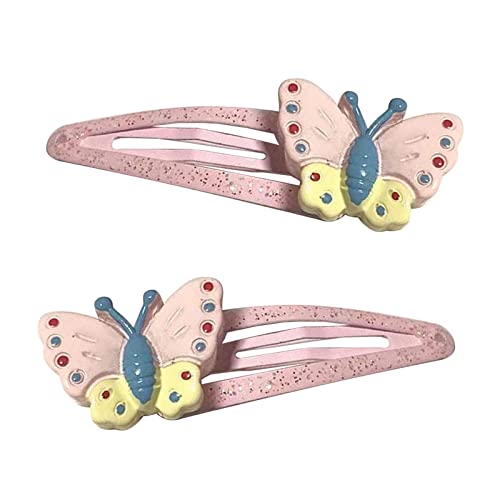 SANRLO Haarspangen, Stirnbänder, Haarschmuck für Damen, 2 x niedliche Haarnadeln für Damen, Kinder, Blumenkopfschmuck, Haarspangen, Zubehör, süße Mädchen-Schmetterling-Haarnadeln von SANRLO