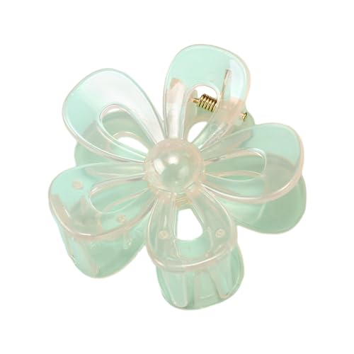 SANRLO Haarspangen, Stirnbänder, Haarschmuck für Damen, Haarklammern für Mädchen, transparente Blume, Haifischclip, Kieferklemme, rutschfeste Haarklammer, Haarspangen, Haarschmuck für Damen von SANRLO