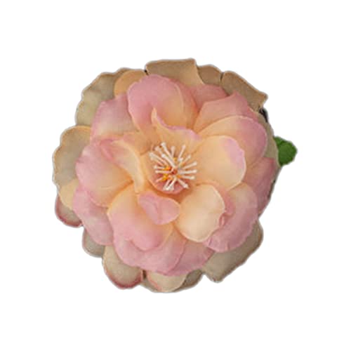 SANRLO Haarspangen, Stirnbänder, Haarschmuck für Damen, Kamelien-Haarspange, Blumen-Haarspange für Damen, Blumenbrosche, Blumen-Haarnadel, Seitenclip, Rosen-Haarspange von SANRLO