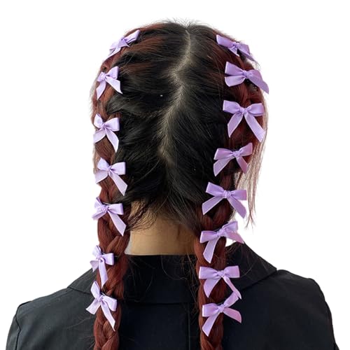 SANRLO Haarspangen, Stirnbänder, Haarschmuck für Damen, Mini-Schleife, Haarspangen für Damen und Mädchen, niedliches Band, Krokodil-Haarschleife, 15 Stück von SANRLO