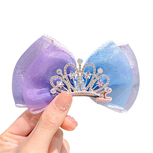 SANRLO Haarspangen, Stirnbänder, Haarschmuck für Damen, Prinzessinnenkrone, Haarspange für Mädchen, Schleifen, Haarspange, Fliege, Prinzessinnenkrone, Haarschleifen, Haarschleifen, Haarnadel von SANRLO