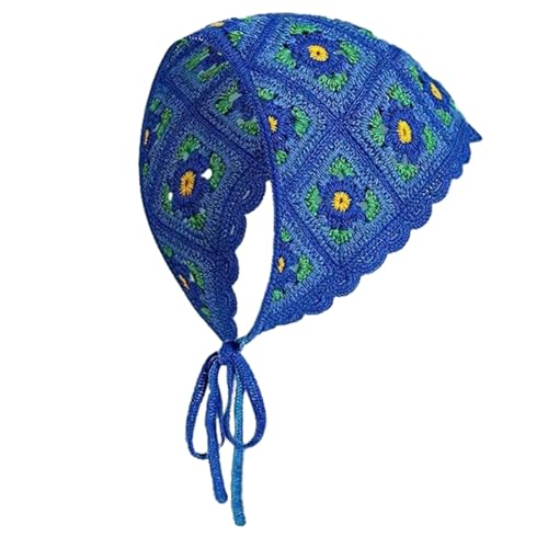 SANRLO Stirnbänder, Haar-Accessoires für Damen, Bohemian-Blumen-Turban für Damen, Stretch-Turban mit floralem Muster, Kopftuch, gestrickt, bunt, Kopftuch von SANRLO