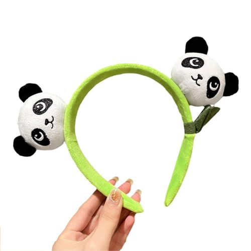 SANRLO Stirnbänder, Haar-Accessoires für Damen, Erwachsene, Kinder, Cartoon-Plüsch-Panda-Form, Haarband, für Spa, Make-up, Fotografieren, Weihnachten, Party, Kopfschmuck von SANRLO