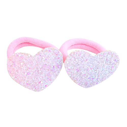 SANRLO Stirnbänder, Haar-Accessoires für Damen, Kinder, elastische Haarseile, Glitzer-Haargummis für Schmetterling, Herz, Pferdeschwanz-Halter, glitzerndes Haarband, Cartoon-Haarschmuck von SANRLO