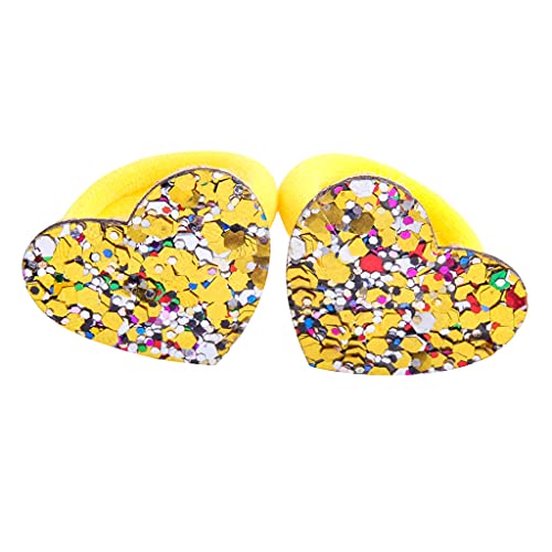 SANRLO Stirnbänder, Haar-Accessoires für Damen, Kinder, elastische Haarseile, Glitzer-Haargummis für Schmetterling, Herz, Pferdeschwanz-Halter, glitzerndes Haarband, Cartoon-Haarschmuck von SANRLO