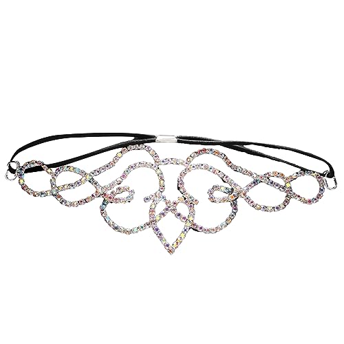 SANRLO Stirnbänder, Haar-Accessoires für Damen, funkelnd, tropfenförmig, exotische Strass, Kopfschmuck, Mädchen-Requisiten für Teenager, Cosplay, Requisiten, Ornament-Zubehör von SANRLO