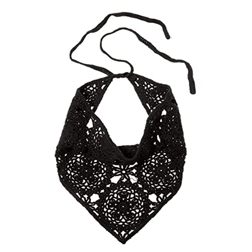 SANRLO Stirnbänder, Haar-Accessoires für Damen, gehäkeltes Bandana, Kopftuch, Schal, gestrickt, Kopfband, Raffhalter, florales Haarband, Kopfbedeckung für Damen und Mädchen von SANRLO