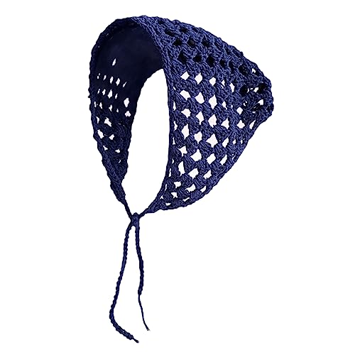 SANRLO Stirnbänder, Haar-Accessoires für Damen, gestricktes Stirnband für Damen, Stretch-Turban, einfarbig, gehäkelt, ethnischer Stil, zum Binden von SANRLO