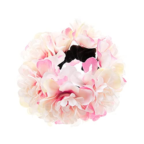 SANRLO Stirnbänder, Haarschmuck für Damen, Blumen-Haargummis für Damen, Rosen-Haargummis, Blumen-Haargummi, Blume, Pferdeschwanz-Halter, Blume, elastisches Band von SANRLO