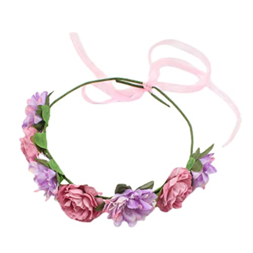 SANRLO Stirnbänder, Haarschmuck für Damen, Blumenstirnbänder, Brautblumenkronen für Hochzeit, Blumengirlande, Krone, Haarkranz, Braut-Stirnbänder von SANRLO