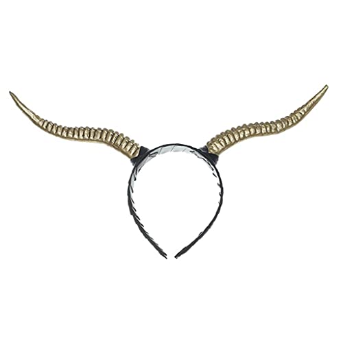 SANRLO Stirnbänder, Haarschmuck für Damen, Halloween-Haarreifen, Ochsen-Stirnband, Themenparty, Kopfschmuck, Geweih, Horn, Stirnbänder, Cosplay-Haarschmuck von SANRLO