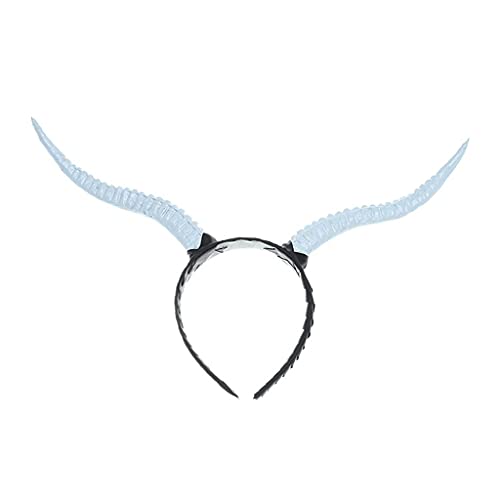 SANRLO Stirnbänder, Haarschmuck für Damen, Halloween-Haarreifen, Ochsen-Stirnband, Themenparty, Kopfschmuck, Geweih, Horn, Stirnbänder, Cosplay-Haarschmuck von SANRLO