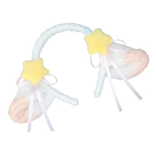 SANRLO Stirnbänder, Haarschmuck für Damen, Lolitas-Stil, Plüsch, Schaf, Ohr, Stirnband, Cosplay, Kostüm, Halloween, Party, Kopfschmuck, AnimeExpo, niedliche Kopfbedeckung von SANRLO