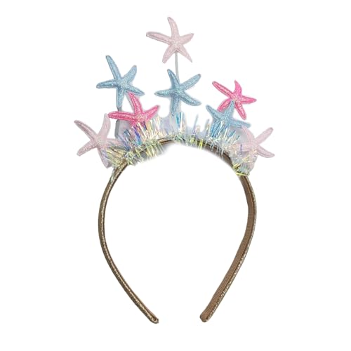 SANRLO Stirnbänder, Haarschmuck für Damen, Neujahrsparty, Stirnband, Karneval, Party, Pailletten, Stern-Kopfschmuck für Erwachsene und Kinder, glitzernder Haarreif, Festival-Requisiten von SANRLO